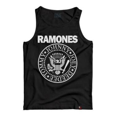 Imagem de Camiseta Regata Ramones Logo Banda Rock Anos 80 Clássicos - King of Ge