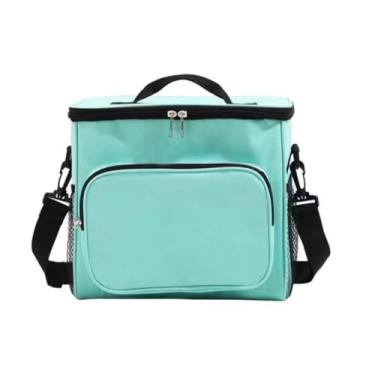 Imagem de Bolsa Térmica Grande e Portátil para Marmita com Alça Ideal para o Uso Diário Piquenique de Viagem(CB-5 Verde)
