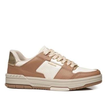 Imagem de Tênis Pegada Feminino em Couro Milk 212602-05-Feminino