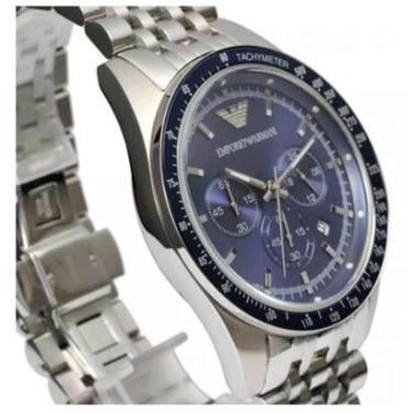 Imagem de Relógio Masculino AR6088 Aço Inox Prata/Dourado 43mm A prova d água-Masculino