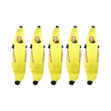 Imagem de Fantasia De Banana Para Crianças No Halloween, Traje De Fruta, Roupas 