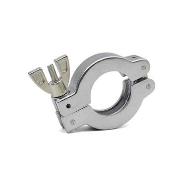 Imagem de KF16 KF25 KF40 KF50 liga de alumínio vácuo pino duplo três gabaritos braçadeira rápida encaixe de tubo com ou sem suporte + FPM O-Ring WWECCQIJ (B,KF16)