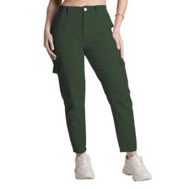Imagem de Calça Sarja Sawary Mom - 279457 - Verde 48-Feminino