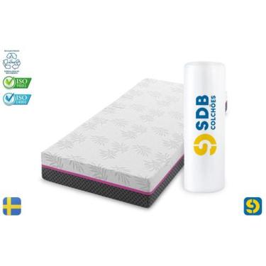 Imagem de Colchão Queen De Molas Ensacadas 158x198x20cm D33 SDB Colchões, Rosa, 