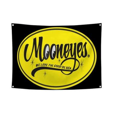 Imagem de Bandeira De Parede Vintage Olhos De Lua Para Decoração De Garagem, Qua