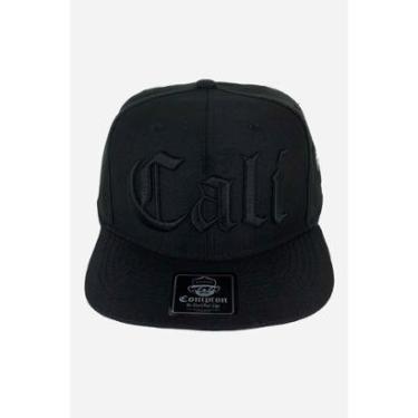 Imagem de Boné Compton Aba Reta Snapback Cali All Black-Unissex