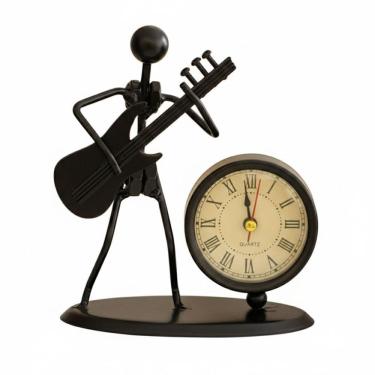 Imagem de Estátua Relógio de Ferro para Decoração Quarto Sala Casa