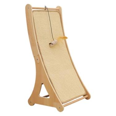 Imagem de Almofada para gatos, brinquedo interativo para arranhar gatos | Rampa de sisal para arranhar com mouse de brinquedo, para ambientes internos, casa, sala de estar, canto, chão, animais de estimação e