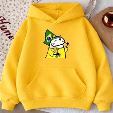Imagem de Moletom Canguru Adulto Florck Brasil Masculino Casaco Blusa De Frio He