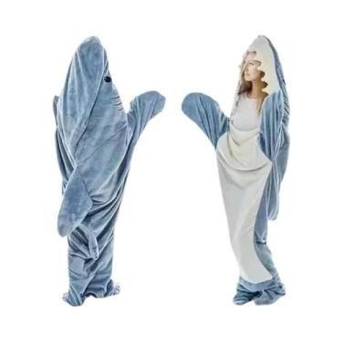 Imagem de Pijama Feminino Xadrez De Tubarão, Saco De Dormir, Robe, Vestido Megal