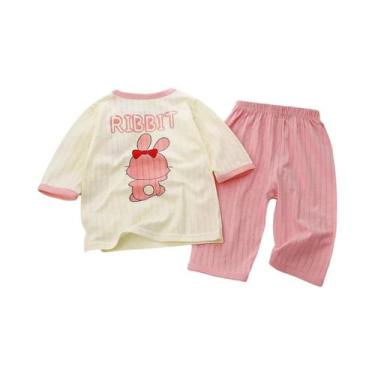 Imagem de Conjuntos De Pijamas De Algodão Para Bebês Com Manga Longa, Roupas De 