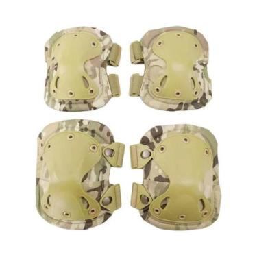 Imagem de Protetores De Joelho E Cotovelo Táticos Camo Unissex Para Homens E Mul