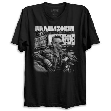 Imagem de Camiseta Preta Banda Rammstein Bomber Rock Metal, G1