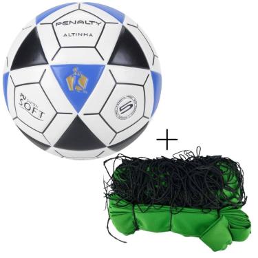 Imagem de Kit Bola De Futevôlei Penalty Altinha Oficial+Rede Futevôlei Master Rede Verão 9.5 M 2 Faixas