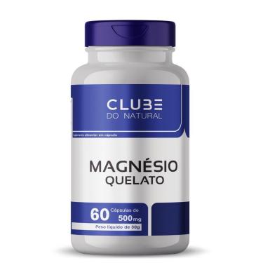 Imagem de Magnésio Quelato 60 Cápsulas 500mg Clube Do Natural