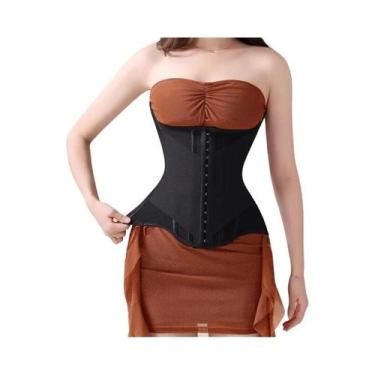 Imagem de Cinta Modeladora Feminina Em U Com Botões, Corset Levanta Seios Com Ba
