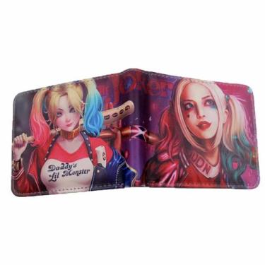Imagem de Carteira Harleys Quinns Anime Characters Slim BiFold PU - Yiweisai