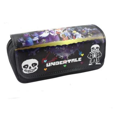 Imagem de Bolsa de lápis Undertales Sans de poliéster de grande capacidade à pro