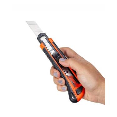 Imagem de Estilete Retratil Profissional Gedore 18mm Emborrachado - GEDORE ROBUS