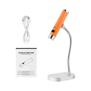 Imagem de Lâmpada UV LED Portátil Recarregável Com Mangueira Flexível Para Unhas