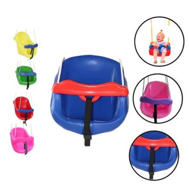 Imagem de Balanço infantil com trava entrega rápida - BATATINHA BRINQUEDOS, Azul