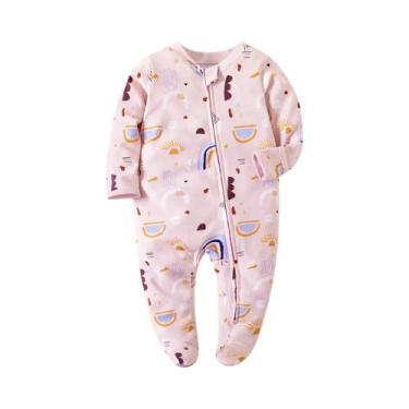 Imagem de Macacão Com Zíper Para Bebê Recém-Nascido Menino Menina, Roupa Confort