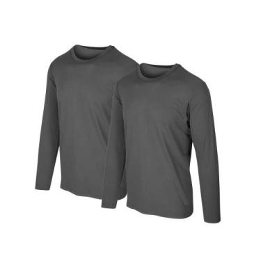 Imagem de Kit 2 Camisetas Proteção Solar Permanente UV50+ Tecido Gelado  Slim Fi