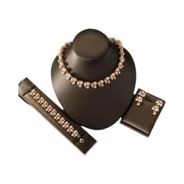 Imagem de Conjunto De Colar E Brincos De Pérolas Para Vestido De Noiva, Joias Eu