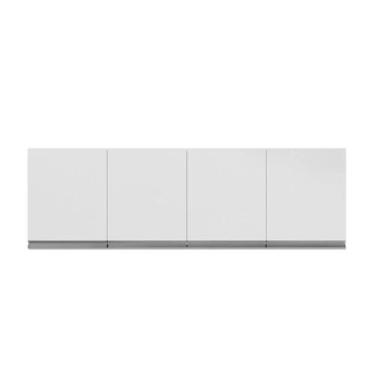 Imagem de Armário Aéreo Andreia 4 portas p/ Cozinha 150 cm AJL Móveis - Branco