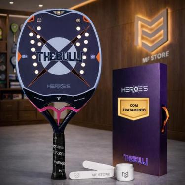 Imagem de Raquete De Beach Tennis Heroes The Bull 2025 + Tratamento