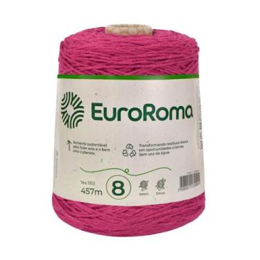 Imagem de Barbante Têxtil Nº8 Cores EuroRoma 600g 457m - Unidade -, Pink