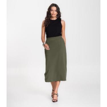 Imagem de Saia Feminina Select Verde, G, Verde