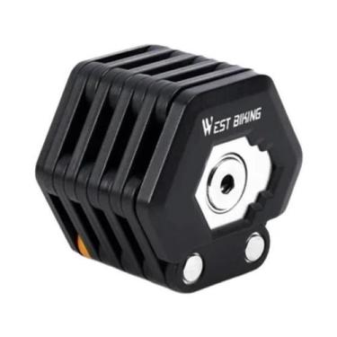 Imagem de Cadeado De Bicicleta Portátil E Dobrável Em Aço Anti-furto Para E-bike