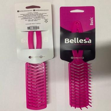 Imagem de Escova de Cabelo Rígida Reta 1 unidade Bellesa Basic Profissional Cores Sortidas