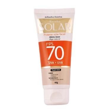 Imagem de Protetor Solar Facial Cor De Base Bege Natural FPS 70 Rainha Solar Abe