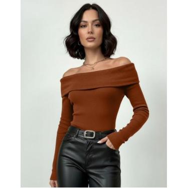 Imagem de Blusa Ciganinha Anarruga Faixa Manga Longa Moda Inverno - SWISS BOUTIQ