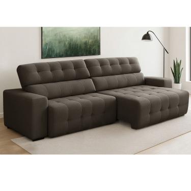 Imagem de Sofa 4 Lugares Retratil Reclinavel 280cm Veludo Atualle Ferguile