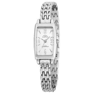 Imagem de Relógio Cosmos Feminino Ref: Os29580q Bracelete Retangular Prateado