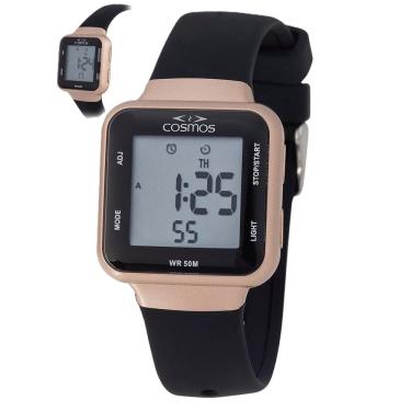 Imagem de Relógio Cosmos Feminino Ref: Os48881z Digital Retangular