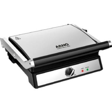 Imagem de Grill Elétrica de Bancada Arno GC122DB1 1200W com Grelha em Aço Inox 110V