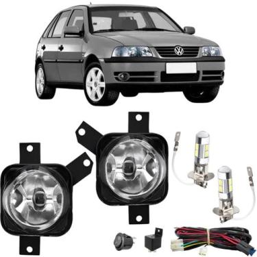 Imagem de Kit farol de milha gol g3 1999 2000 2001 2002 03 04 05 + led - BBS