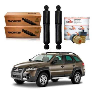 Imagem de Kit Amortecedor Traseiro Palio Adventure 1.8 2008 A 2019 - Monroe