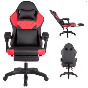 Imagem de Cadeira Gamer Ergonômica Com Estofado Couro Para Escritório - - DARO, 