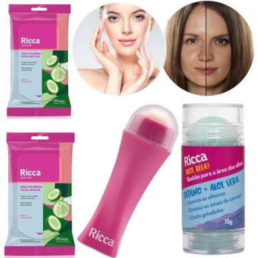 Imagem de Kit Beleza Limpeza Facial Dia/noite Olheira E Oleosidade - Ricca