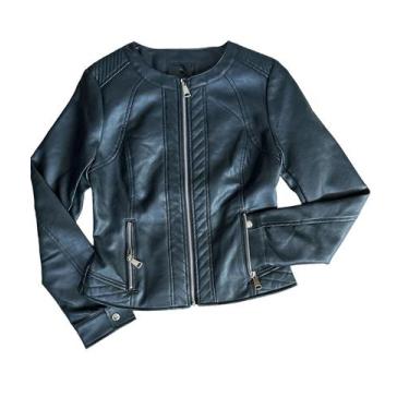 Imagem de Jaqueta de Couro Pu feminina - Fantasy Sport Wear, Preta 2, P
