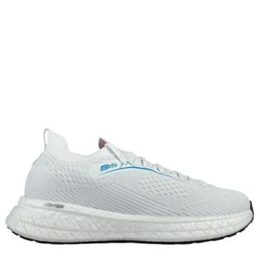 Imagem de Tênis Actvitta Adulto Feminino Conforto Academia, Branco, Branco, Azul