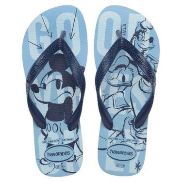 Imagem de Chinelo Havaianas Top Mickey Original Adulto e Infantil Original, Azul