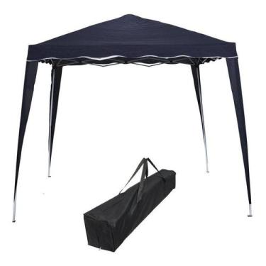 Imagem de Tenda Gazebo Articulada Base 3x3 m Barraca Praia Sanfonada Dobrável Al