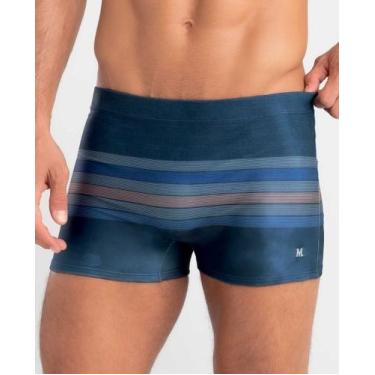 Imagem de Sunga Mash 300.113 Boxer Estampada Listra, M, Az08