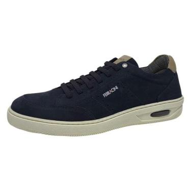 Imagem de Sapatenis Masculino Couro Moderno Estilo New Blady Ferracini, Marinho,